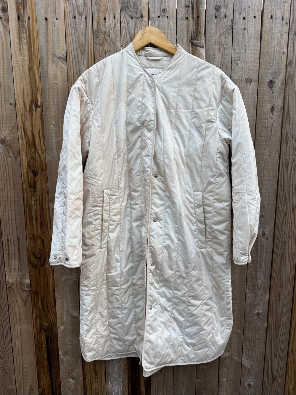 Marimekko Cream Quilted Puffer Jacket